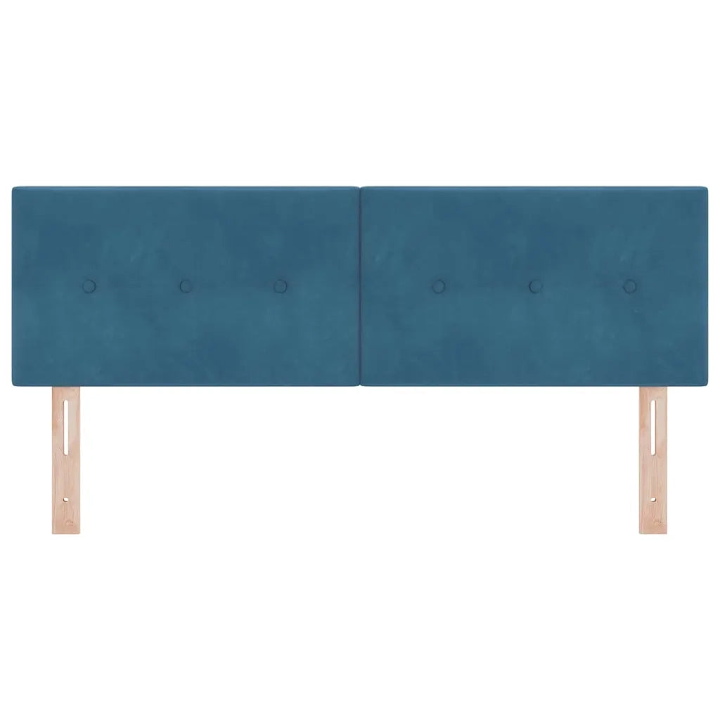 Testiera | Testata LED con strisce LED Blu 144 cm Velluto