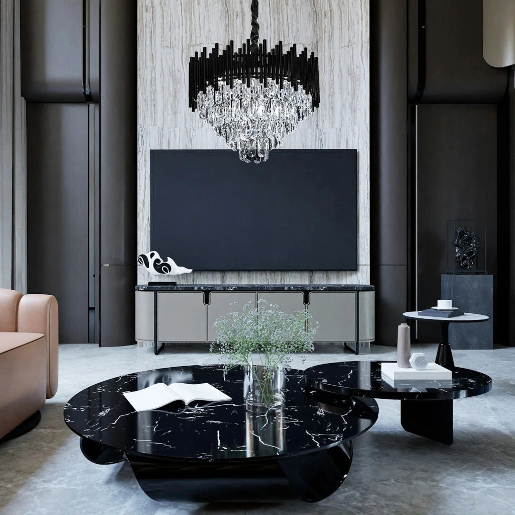 Lampada Cristal G063-cp 50cm Black