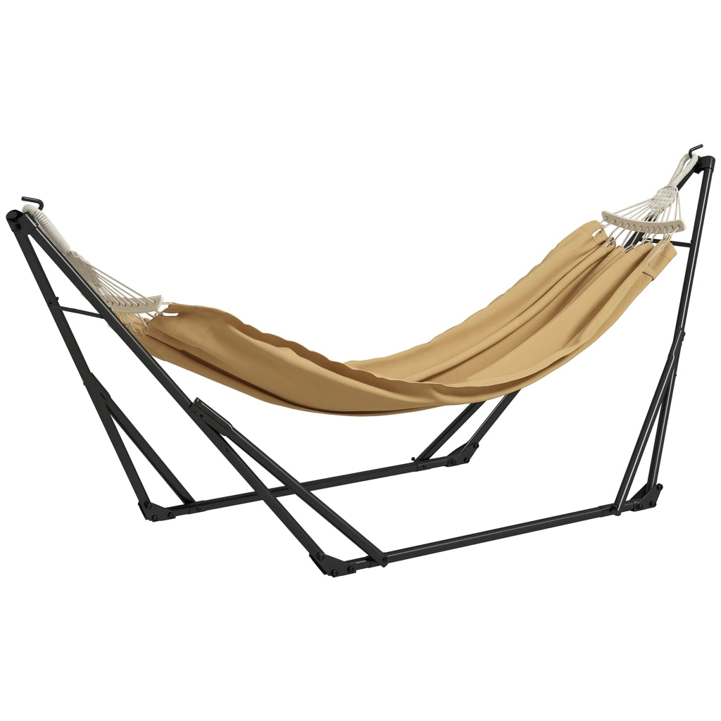 Amaca pieghevole con sospensione in acciaio ¨C Minimal ¨C 263x89x100cm verde kaki