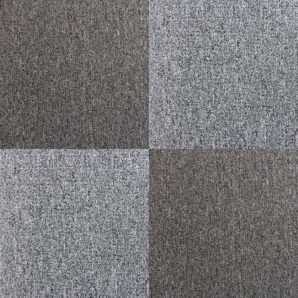 20 Quadrotte di Moquette 50x50cm Colore Antracite 5mq Dure per Casa e Ufficio