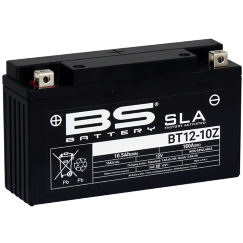 BATTERIA MOTO BT12-10Z 12V 10AH 194X59X112 mm