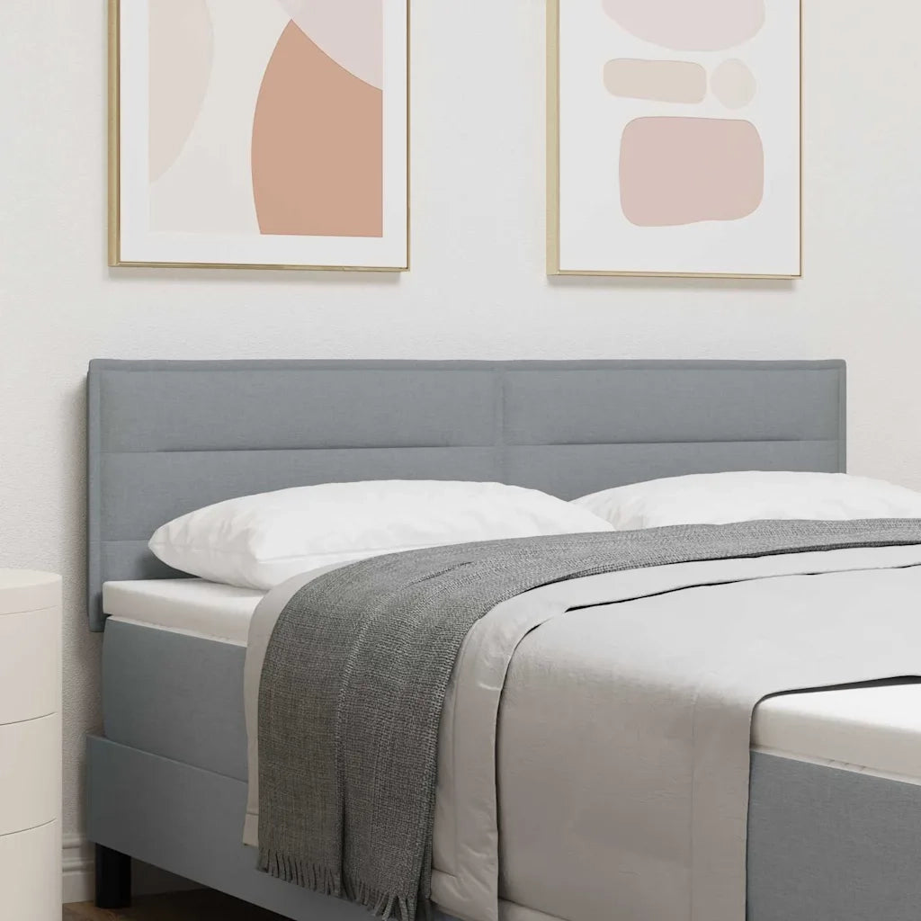 Testiera | Testata Grigio chiaro 144 cm Tessuto