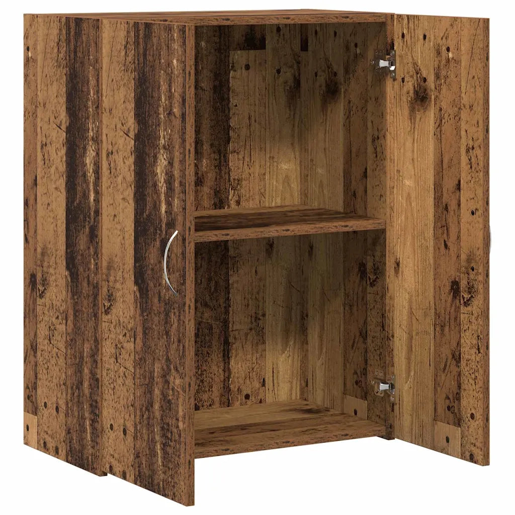Mobile per Ufficio con porta Rovere Nero 70 x 32 x 77.5 cm 869120