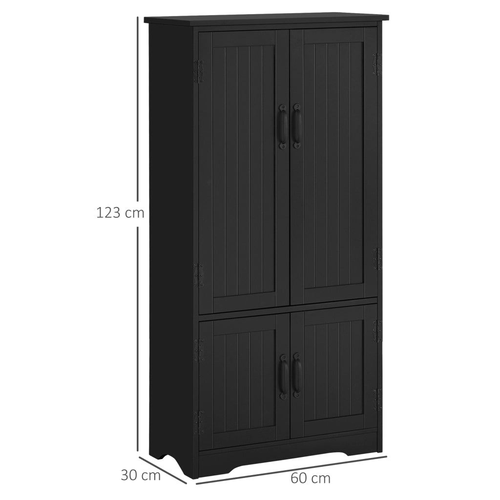 Armadio da cucina con 2 ante e 3 ripiani ¨C zephmum ¨C MDF nero