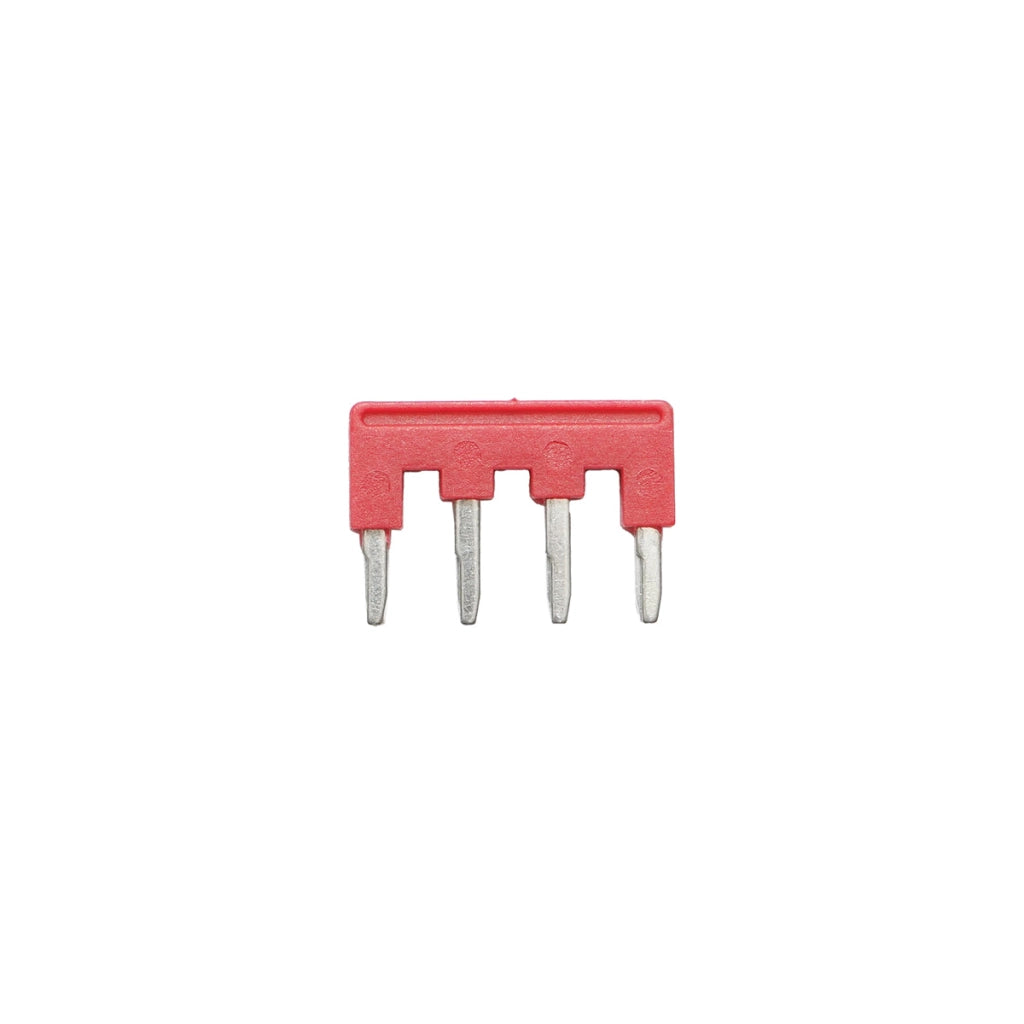 Ponte di collegamento a 4 vie, 32A 450V per guida DIN Leader