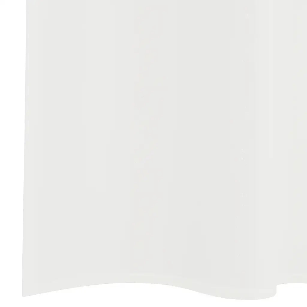 Tende in Voile con Tasche per Aste 2 pz Bianco