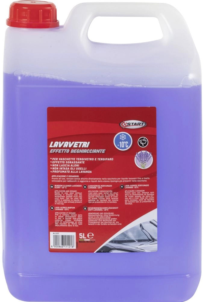 Lavavetri profumato Lavanda - effetto desghiacciante - capienza 5 litri -  per vaschette tergivetro e tergifaro