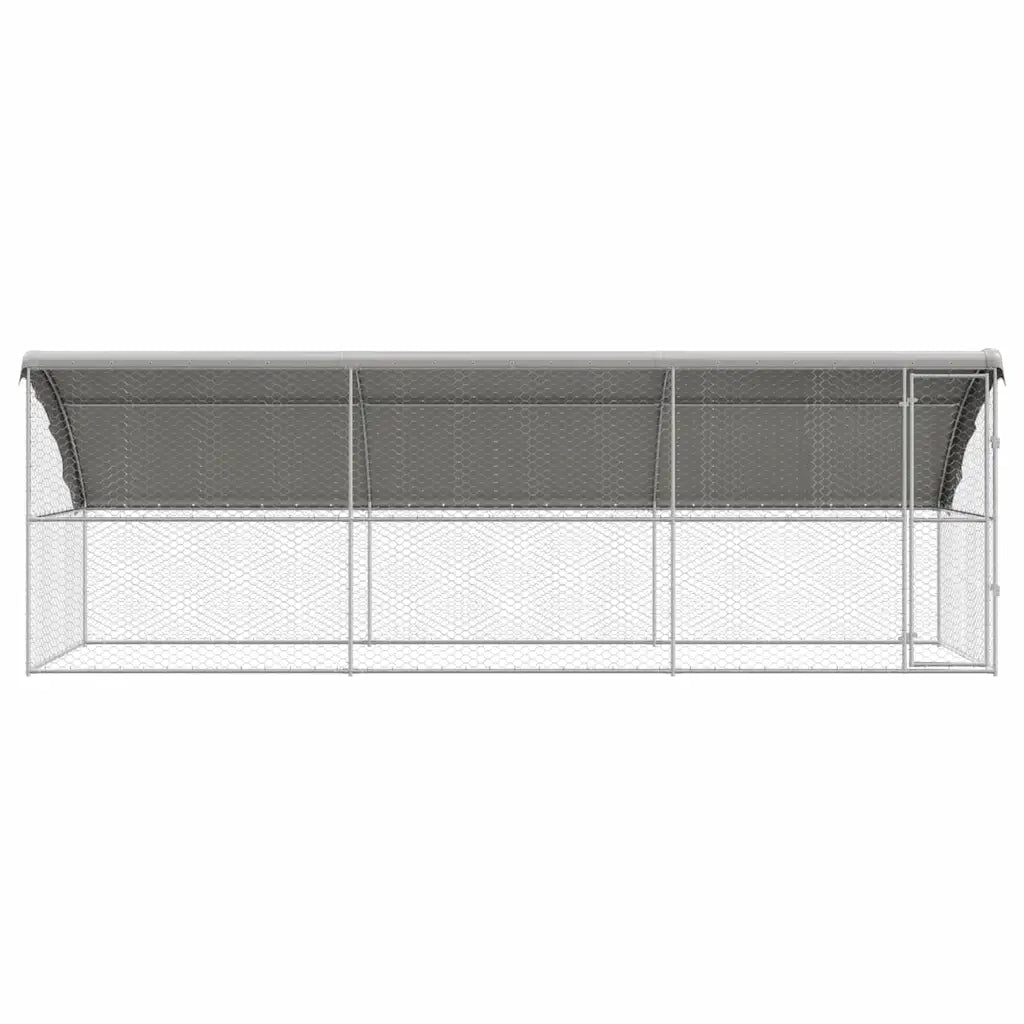 Cuccia per cani 3 pcs Argento 6 x 2 x 2 m Acciaio zincato