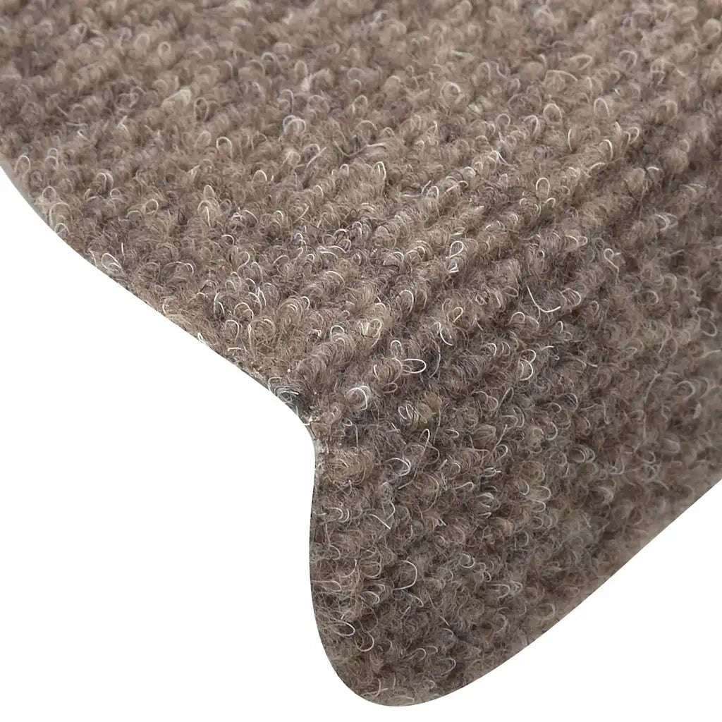 Tappetini per scale autoadesivi 30 pz 56x17x3 cm beige semicircolari 3365688