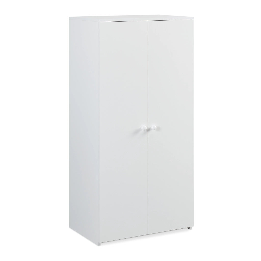 Armadio Beldinupp per Cameretta a 2 Ante 123 x 60 x 40 cm - Bianco [en.casa]
