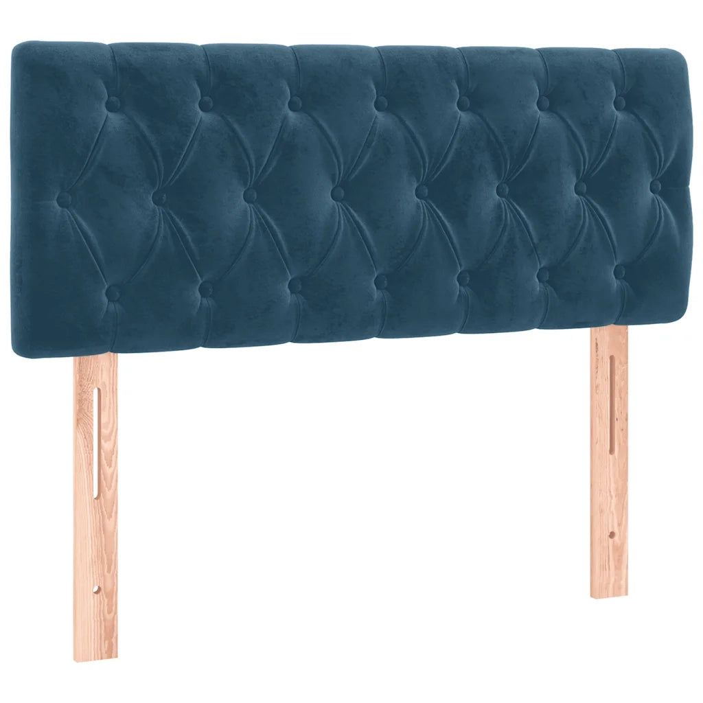 Testiera Blu Scuro 100x7x78/88 cm in Velluto 346338