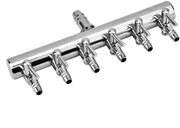 Regolatore di Pressione Aria Flessibile con Valvola di Regolazione - Valvole Aria 2/4/6 Vie - Divisore di Tubo in Acciaio Inox - Ventilatore di Aria per Acquario - Connettori di Sonda 8mm/4mm - Divisore di Aria per Acquario