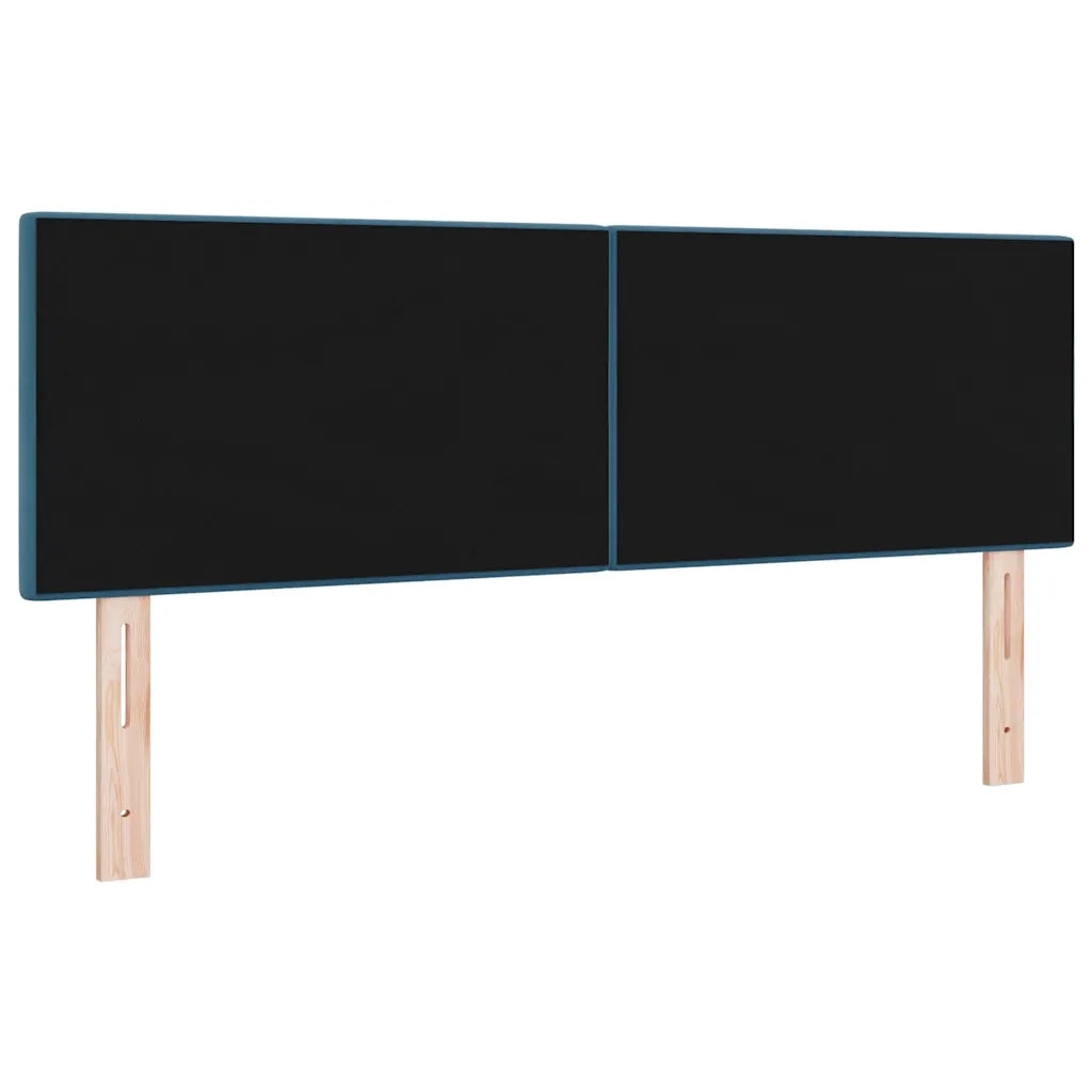 Testiera | Testata LED con strisce LED Blu 144 cm Velluto