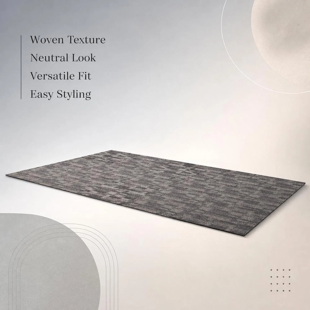 Carpet Tiles 609.6 X 609.6 X 6 Mm, 24-Pack, Modular Carpeting With An Area Of 9 M², Carpet Flooring, Easy DIY Replacement For Living Room And Office, Grey And Brown