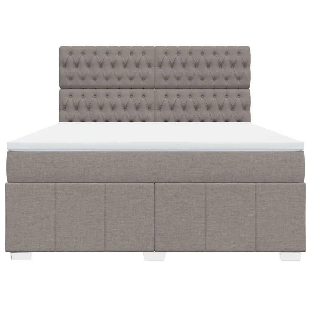 Giroletto a Molle con Materasso Tortora 180x200 cm in Tessuto 3291758