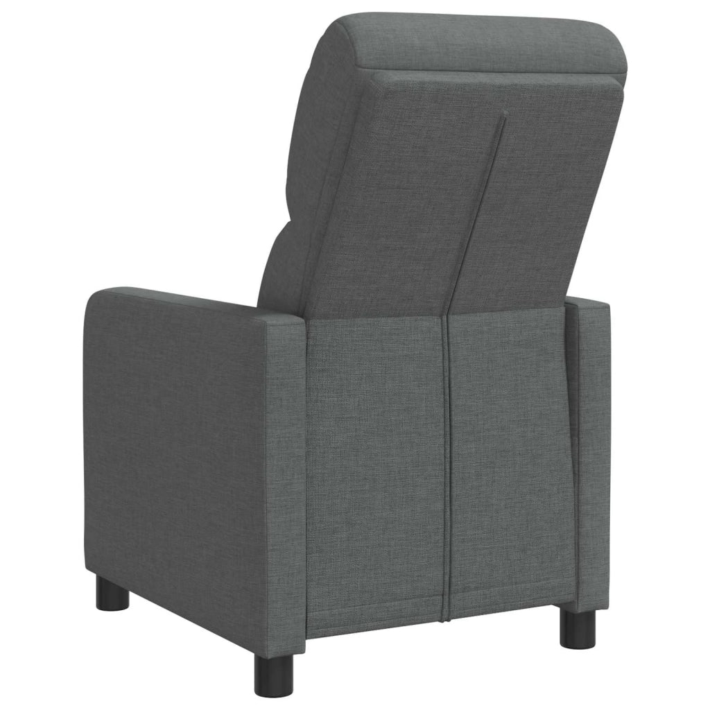 Poltrona reclinabile Grigio Scuro Tessuto 42034818