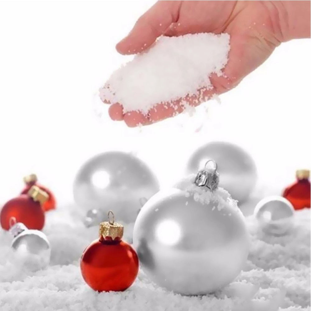 Trade Shop - Busta Di Neve Artificiale 150gr Per Addobbi E Albero Decorazioni Natalizie -