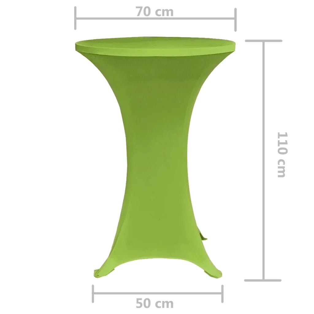 Copertura Elastica per Tavolo 2 pezzi 70 cm Verde CFW1193301