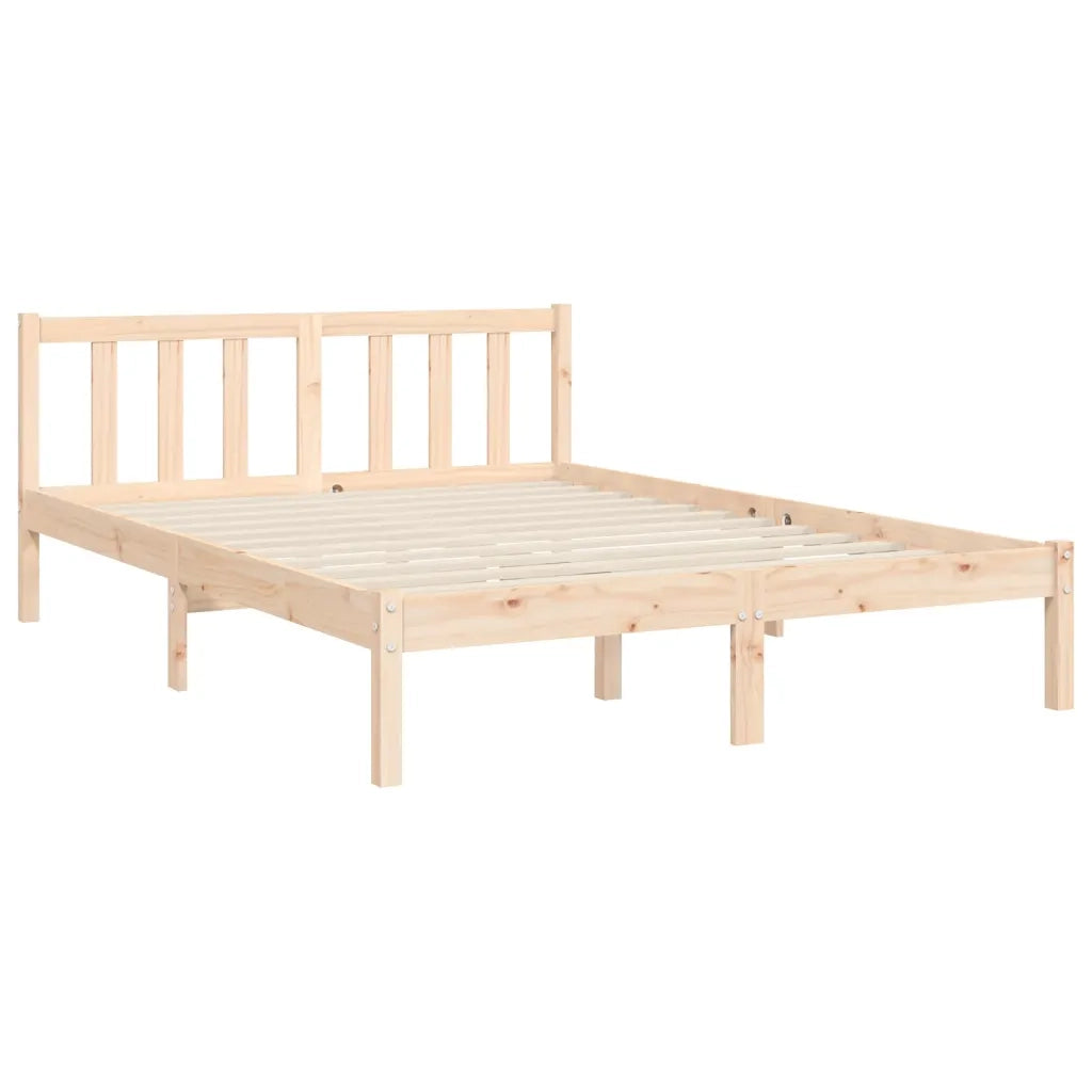 Giroletto senza Materasso-Struttura Letto 140x200 cm in Legno Massello di Pino 193681
