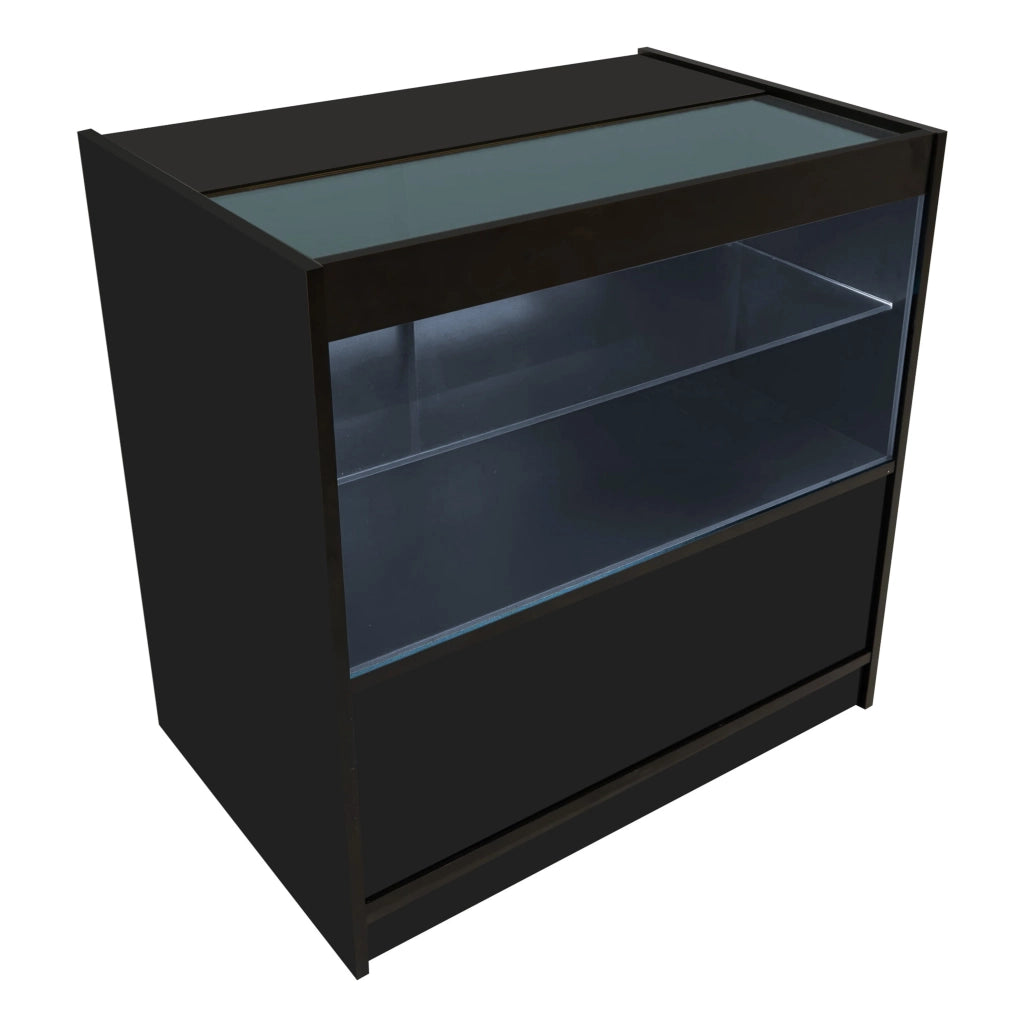 Set Banconi Negozi Nero Phoenix LED C900 CM60 TB60 con Serrature e Vetrina