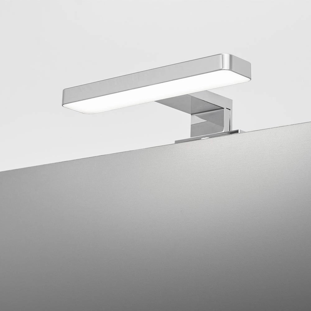 Lampada LED per bagno Brex 6,5 watt cromata 200 mm