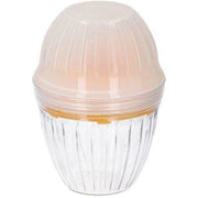 Ciotola Shaker e Mixer Miscelare Mescolare con Coperchio Separatore Uova in Plastica Giallo e Trasparente
