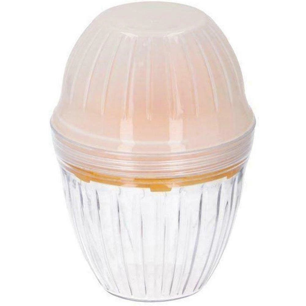 Ciotola Shaker e Mixer Miscelare Mescolare con Coperchio Separatore Uova in Plastica Giallo e Trasparente