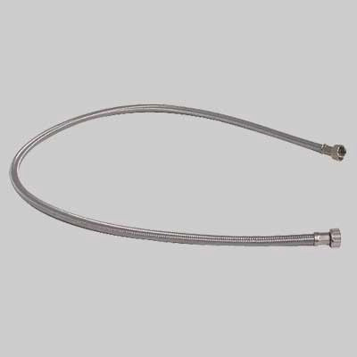 TUBO CARICO LAVATRICE IN ACCIAIO  cm 200 con curva     MADE IN ITALY