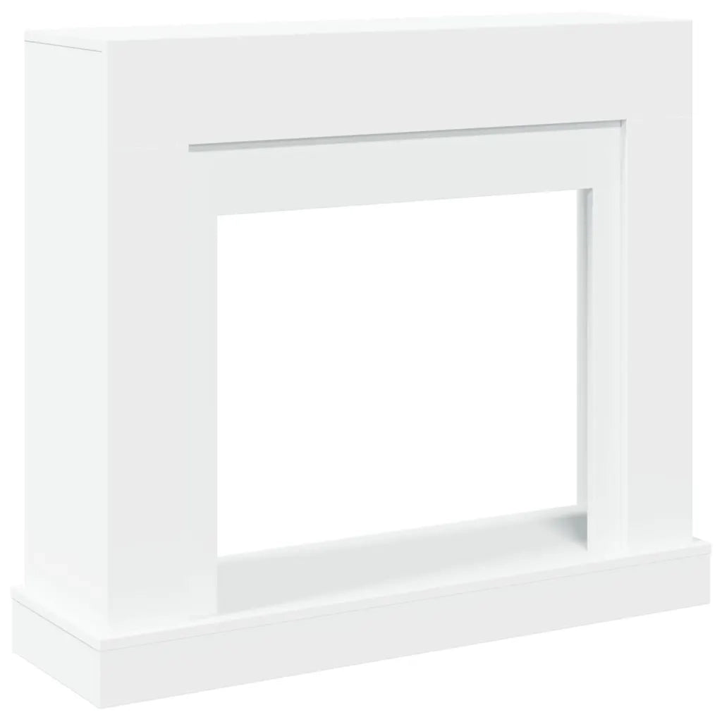 Cornice per Camino Bianca 100x30x87,5 cm in Truciolato 854562