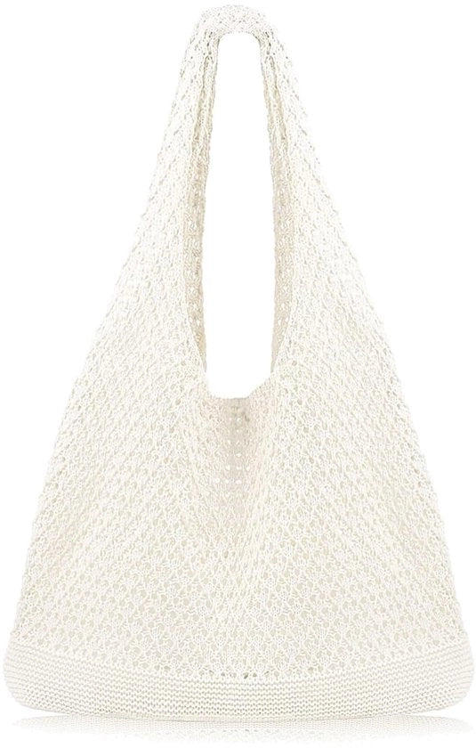 Borsa da Spiaggia Donna Estate, Borsa a Maglia Leggera con Tessuto di Rete, Borsa a Tracolla con Tessuto di Rete, Borsa a Tracolla con Tessuto di Rete per Viaggi e Vacanze, Borsa da Giorno e da Noleggio