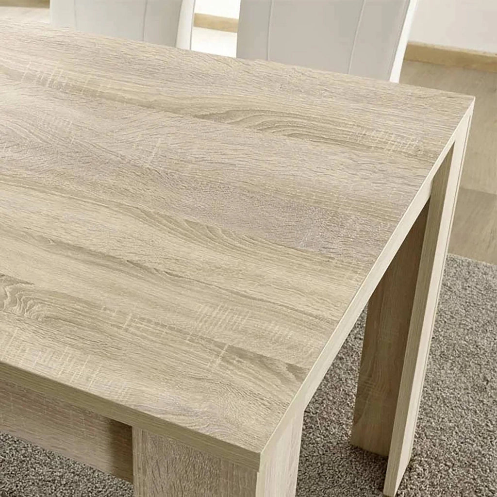 Tavolo allungabile Takumi, Consolle con allunghe, Tavolo da pranzo multiuso, Ripiano estensibile da cucina, Made in Italy, 137x90 h79 cm, Rovere