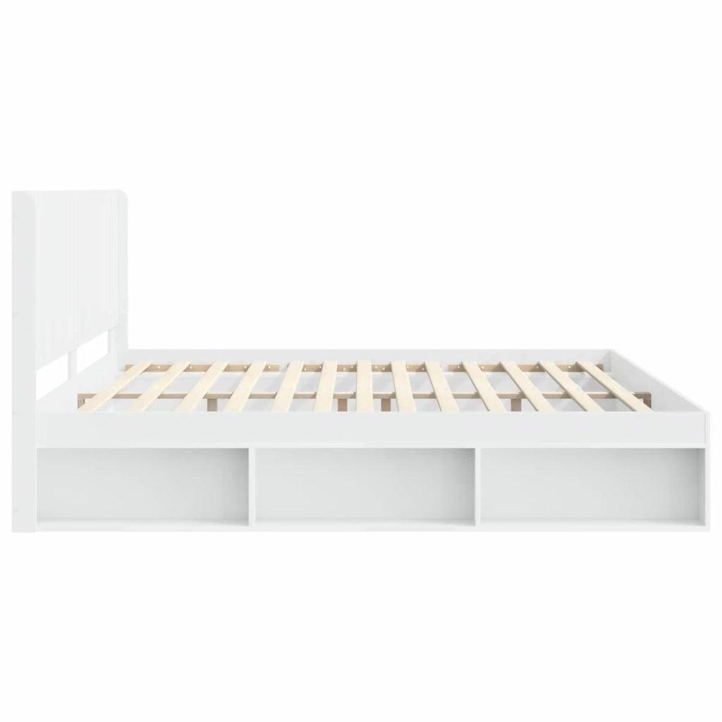 Struttura del letto con stoccaggio e testata 3 pcs 3413821