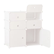 Armadio modulare con ante e cassetti ¨C Minimal ¨C bianco 60x30x180 cm
