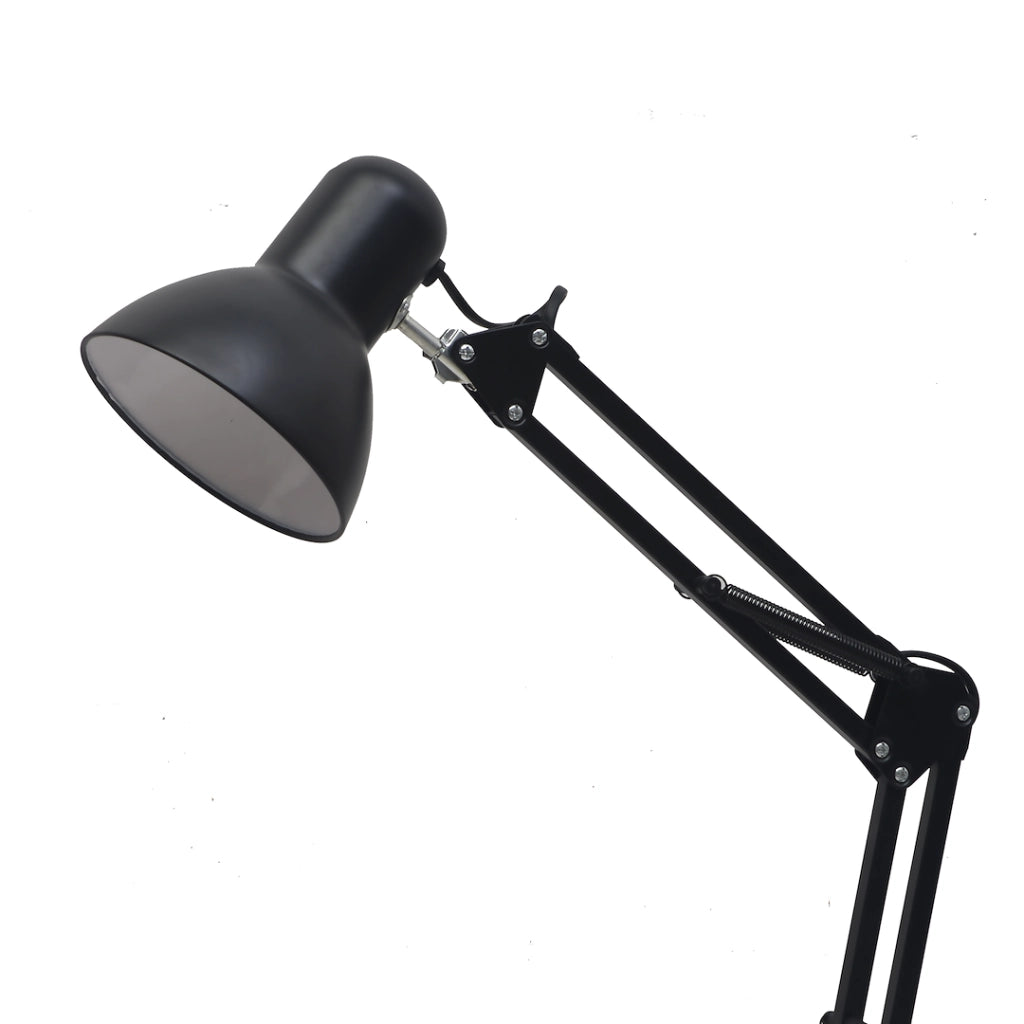 Lampada da tavolo regolabile nera E27 60W NEXA Milagro