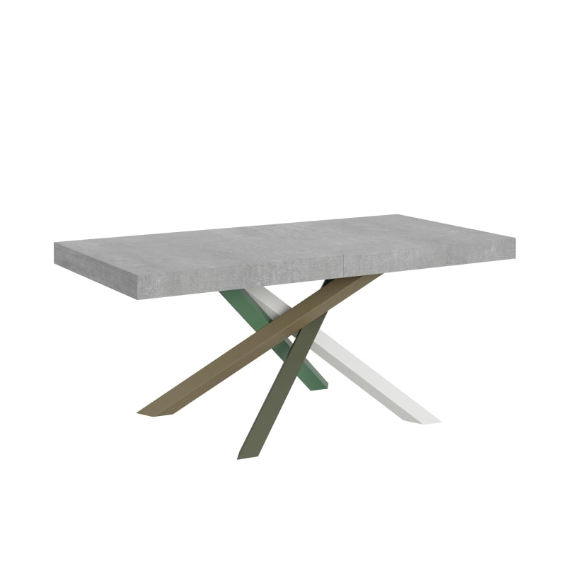 Tavolo allungabile 90x180/284 cm Volantis telaio gambe 4 colori (A) - Cemento
