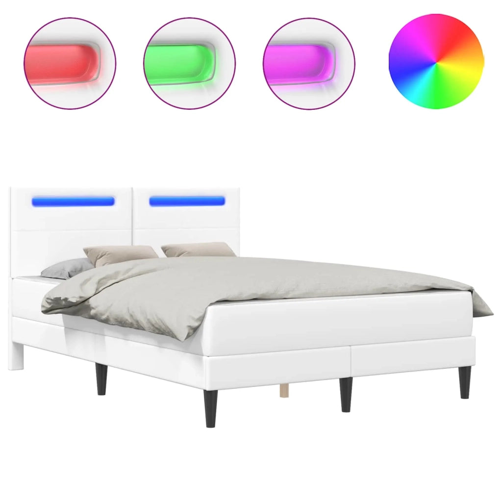 Struttura del letto con strisce LED 2 pcs Similpelle 3414993