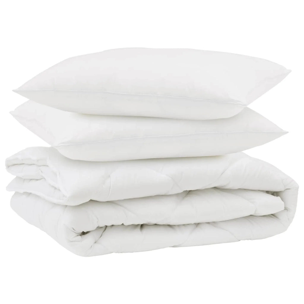 Piumone con cuscino 3 pcs Bianco Microfibra 3377517