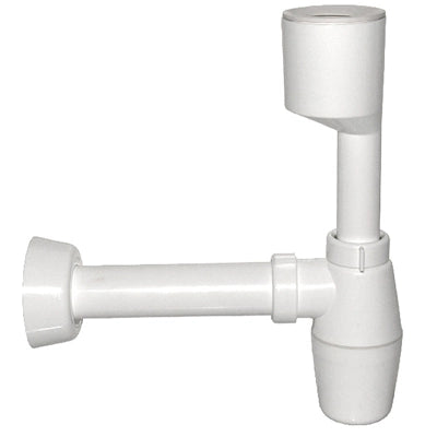 SIFONE A BOTTIGLIA PER ORINATOIO BIANCO- 40 x 230 mm.- BONOM- pezzi 1