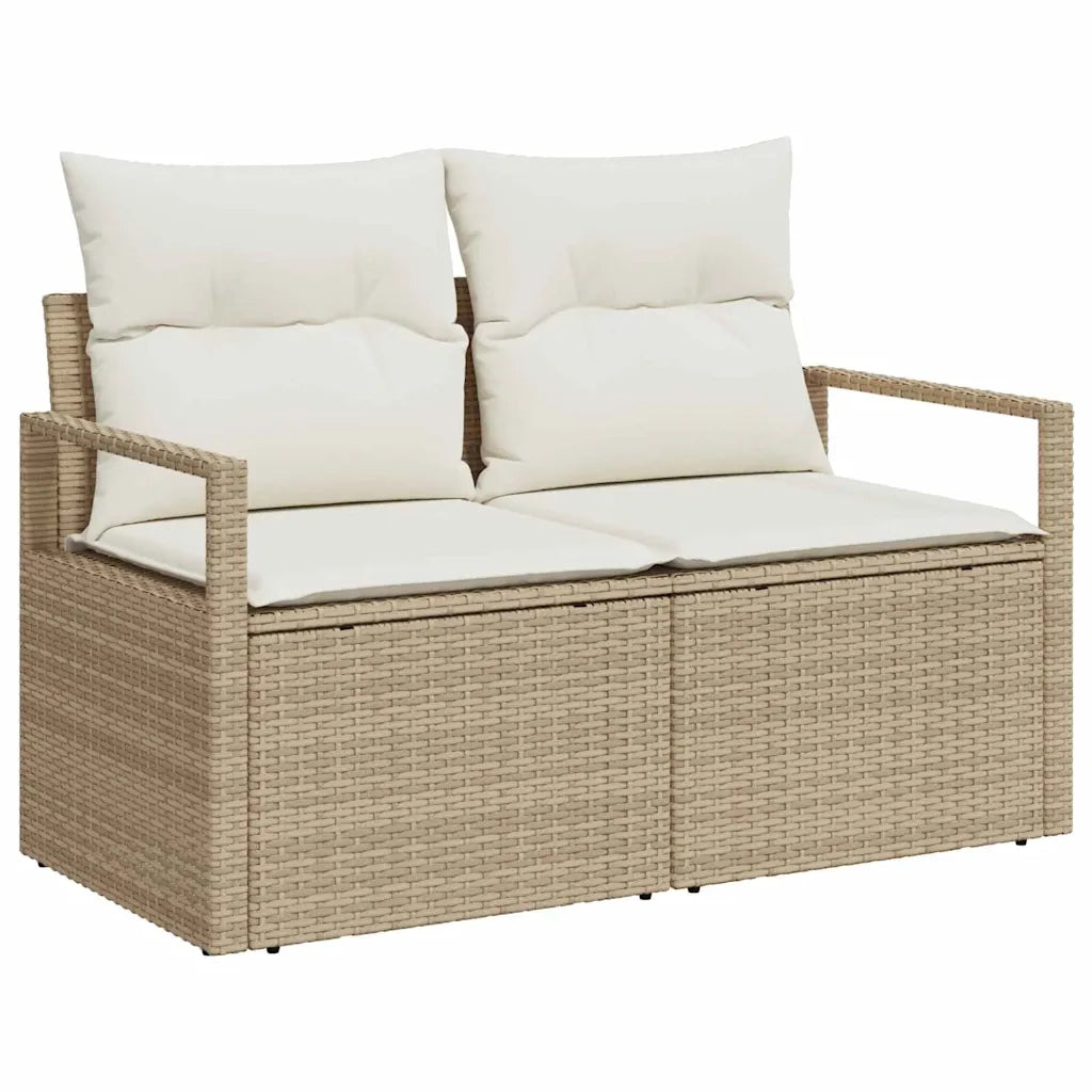 Set Divano da Giardino 8 pcs Beige Poly Rattan 3357504