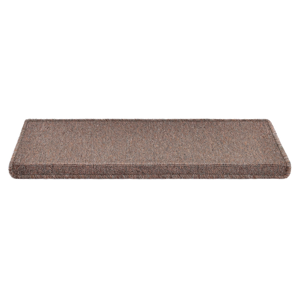 Set da 15 Tappeti Coprigradini per Scale Interne - Rettangolare - Marrone Scuro [en.casa]