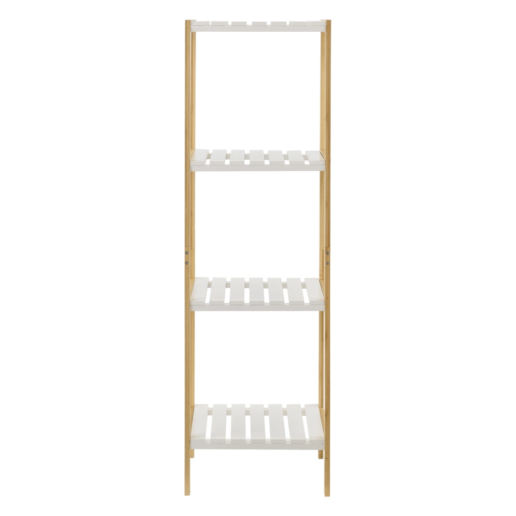 Scaffale Balsfjord in Bambù con 4 Ripiani in MDF [en.casa]