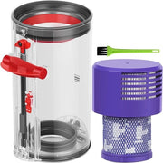 Accessori per aspirapolvere compatibili con Dyson V10, contenitore di raccolta polvere, filtro e setto per la sostituzione del contenitore di raccolta polvere + filtro + setto - 3 pezzi
