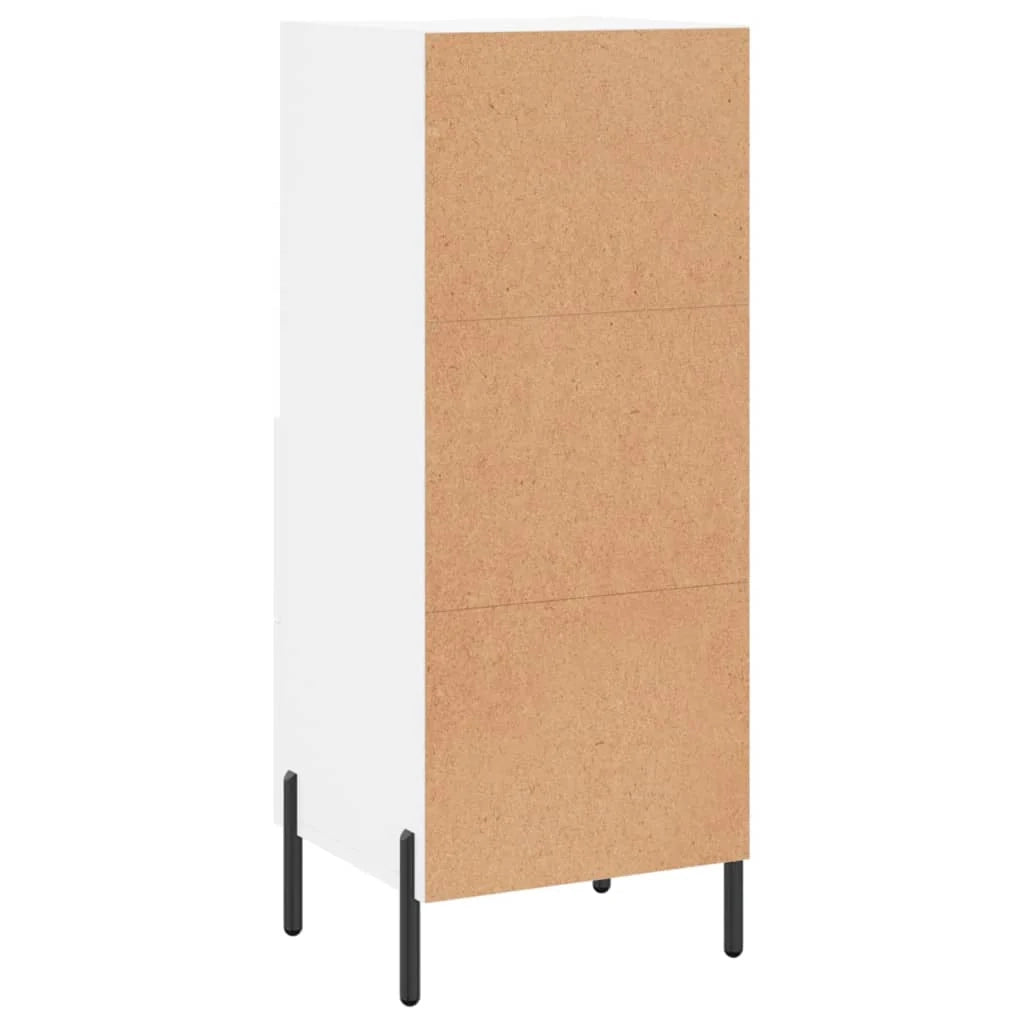 Buffet credenza cassettiera mobiletto mobile contenitore organizer per cucina soggiorno salotto 34,5 x 34 x 90 cm legno ingegnerizzato bianco 02_0030269