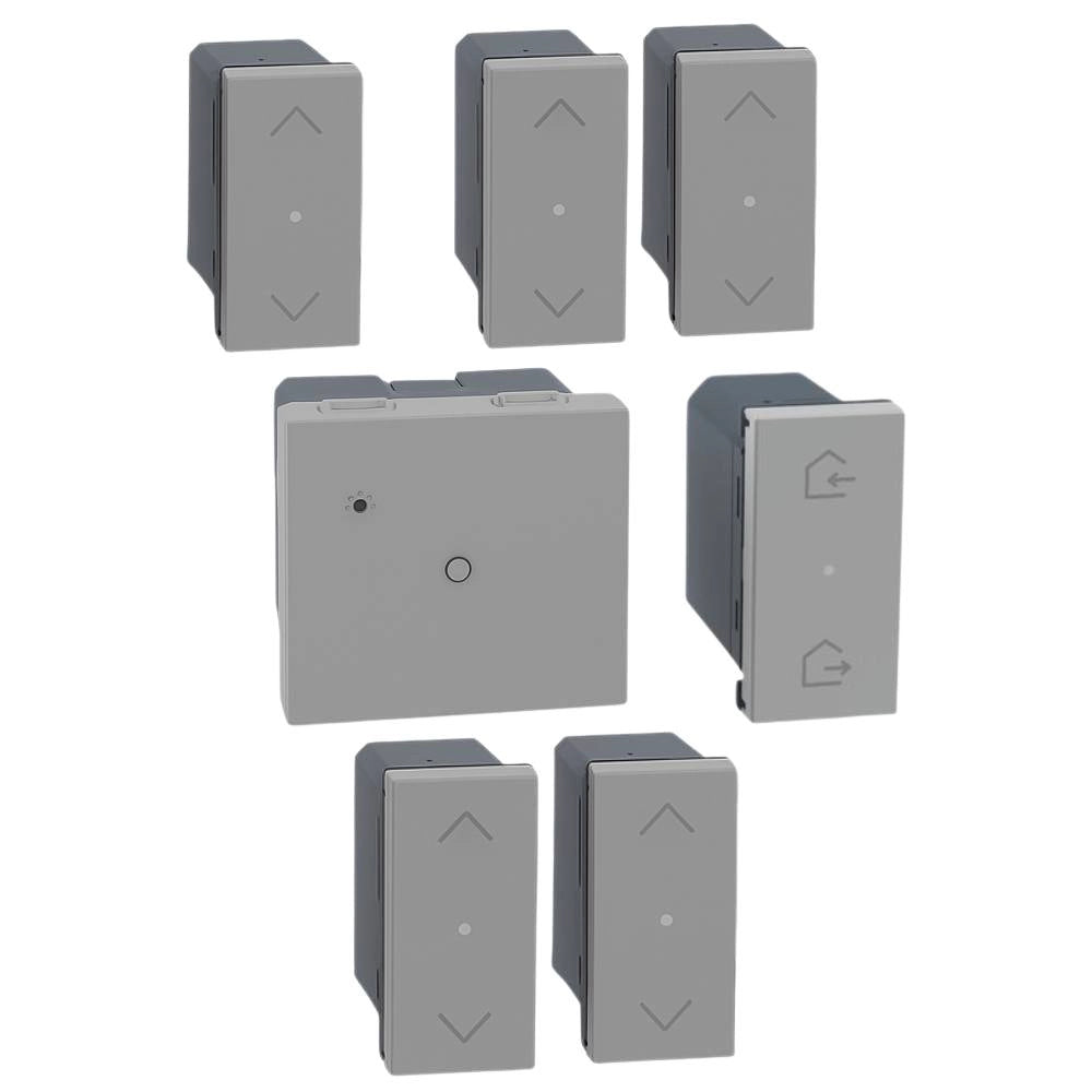 Bticino starter kit tapparelle smart con gateway e 5 comandi *** colore grigio, confezione 1