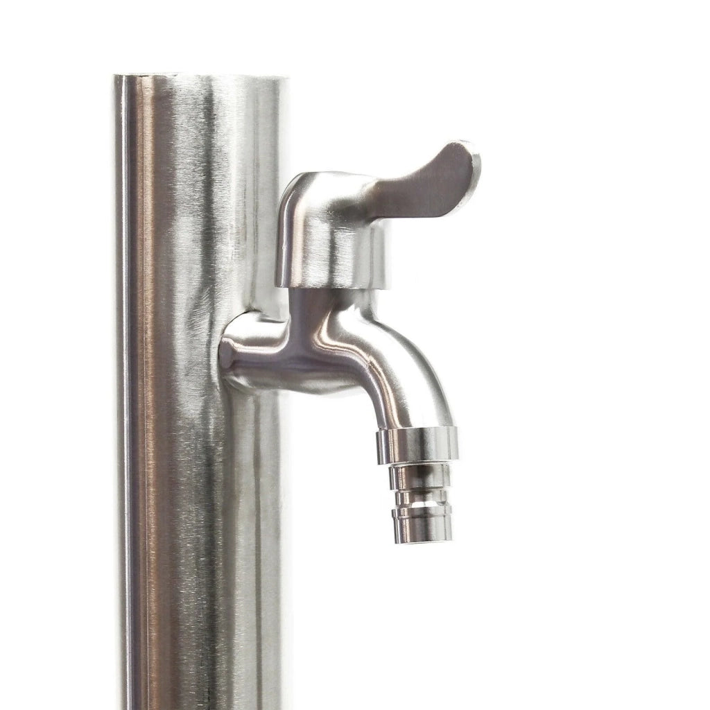 Colonna d'acqua da 95,5 cm rotonda punto acqua in acciaio fine distributore d'acqua da giardino pozzo 16_0002383