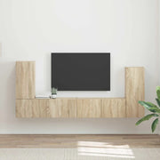 Set mobile TV 4 pcs Rovere Sonoma Legno multistrato 3409116