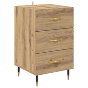 Comodino | Armadio da Notte | Mobiletto da notte Rovere artigianale 40 x 40 x 66 cm