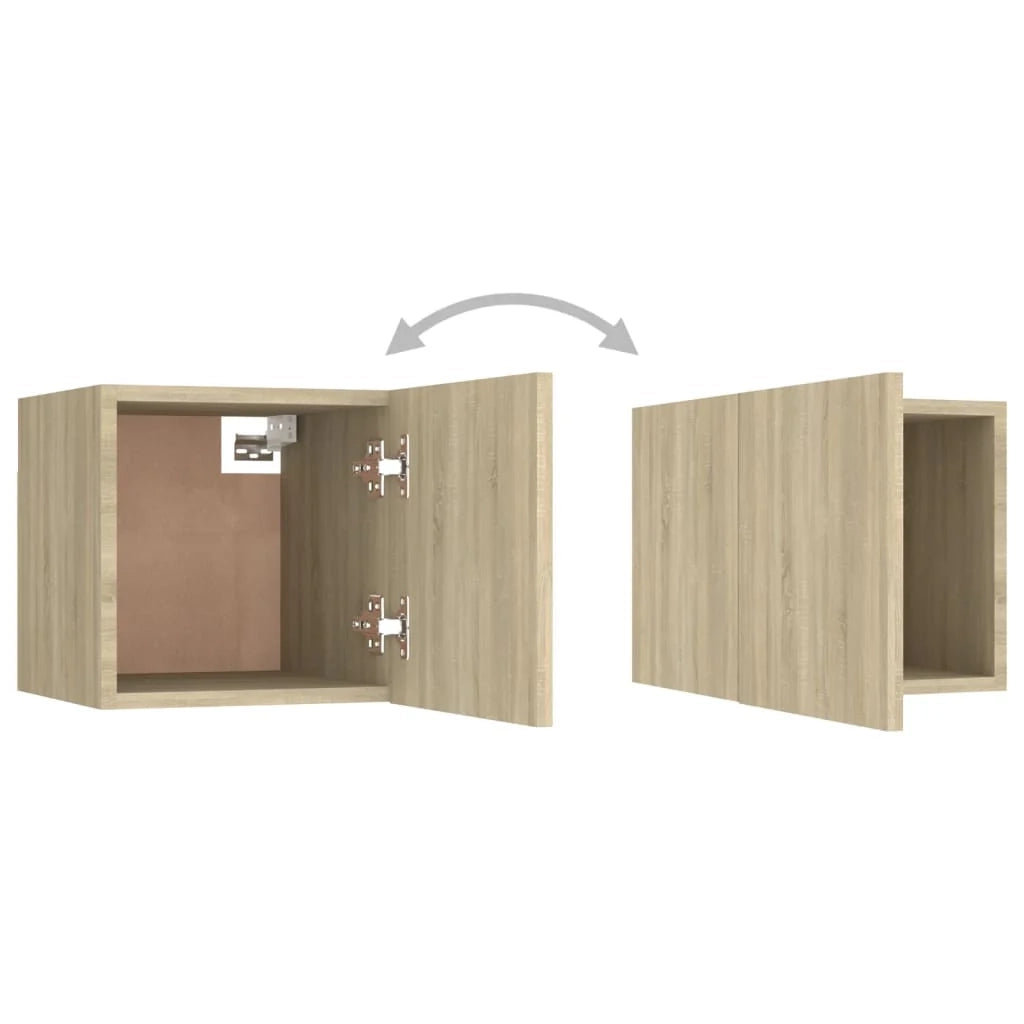 Set di mobili da 3 pezzi tra cui armadio credenza mobile porta TV soggiorno/camera da letto/salotto legno ingegnerizzato rovere Sonoma marrone 02_0024614