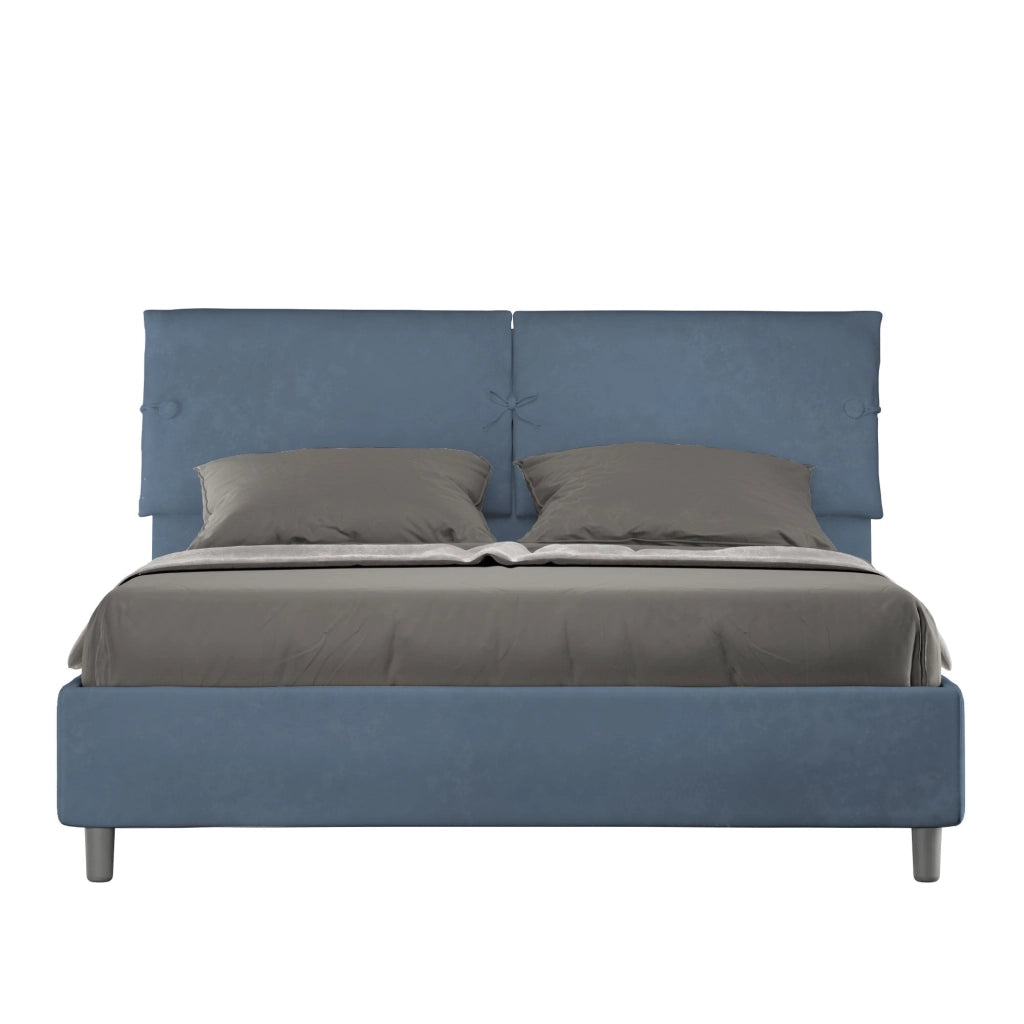 Letto Matrimoniale 160x190 cm Senza Rete Sleeper Blu