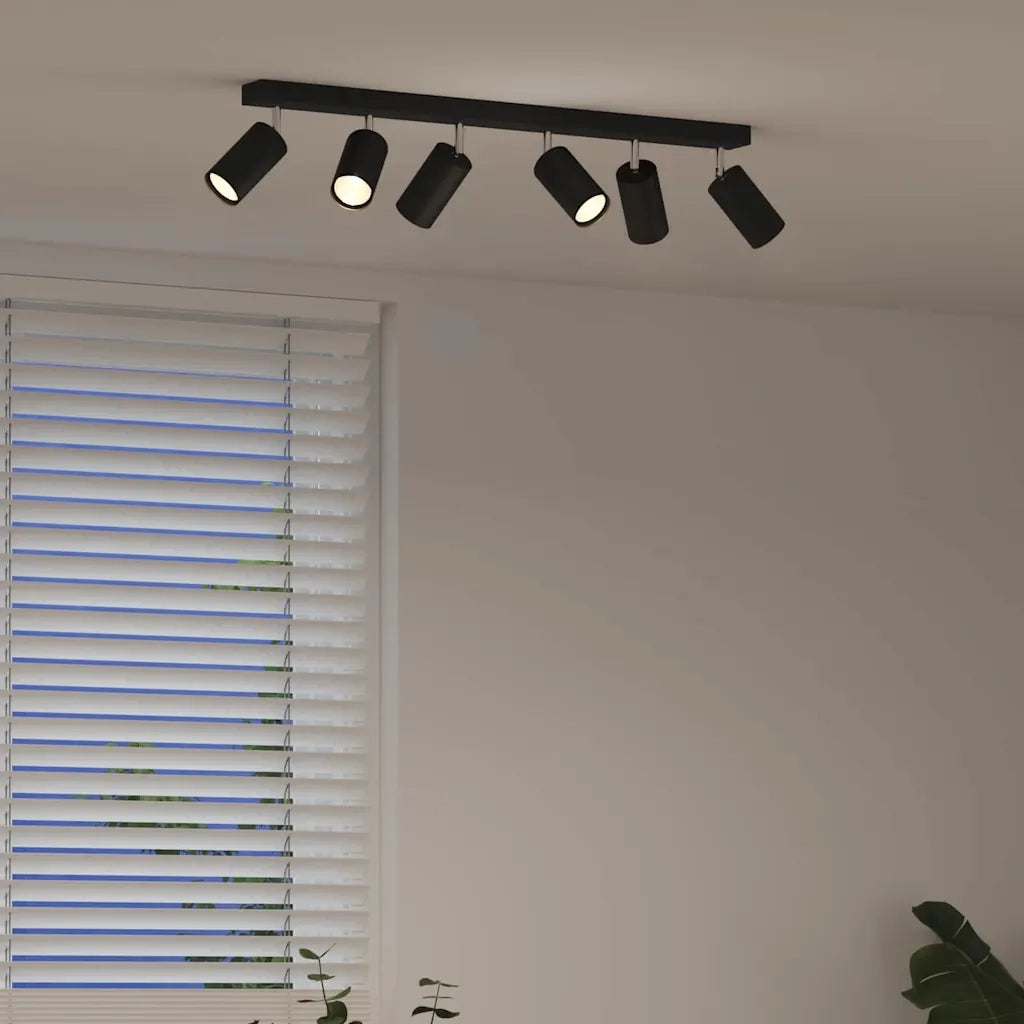 Faretto da soffitto Nero 73 x 6 x 16 cm Metallo CFW7051380